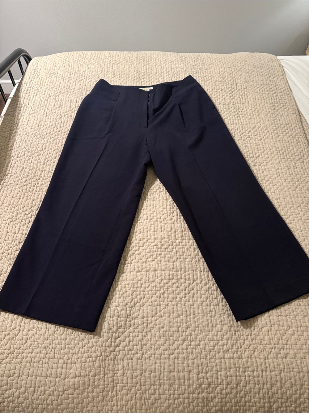 Boden Navy Wide-Leg Pants